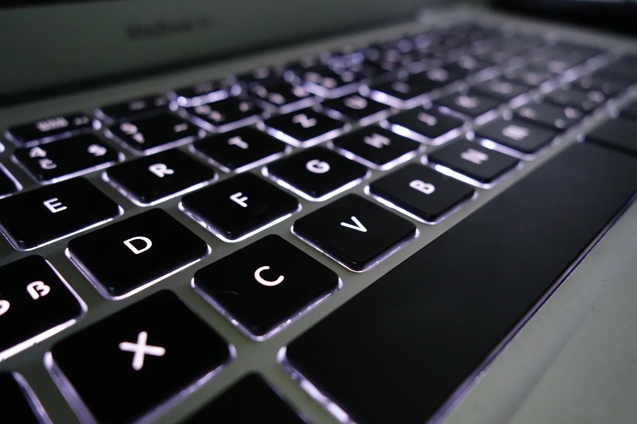 tangentbord, dator, laptop, bakgrundsbelysning, st, anteckningsbok